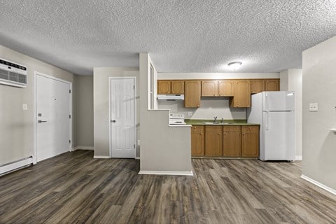 Floor plan for 1 bed, 1 bath, 500 sqft